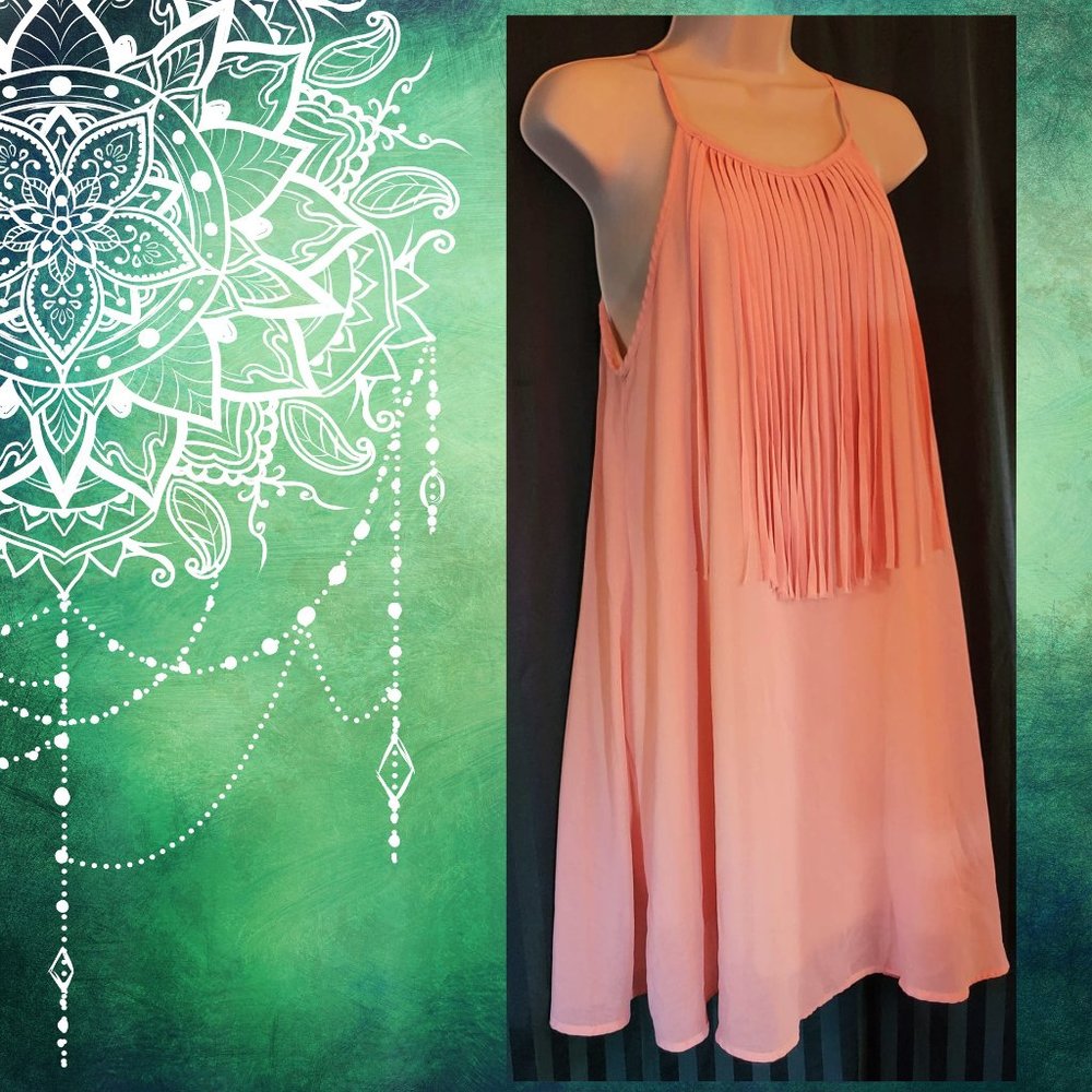 Kate Collection Fringe-front Dress